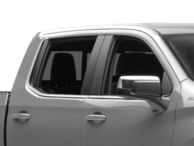 Window Sill Trim Set; Stainless Steel (19-24 Silverado 1500 Crew Cab)