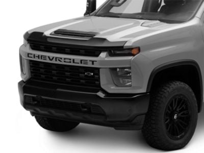 Aeroskin Hood Protector; Dark Smoke (20-24 Silverado 2500 HD)