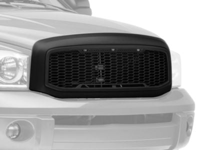 RedRock Baja Upper Replacement Grille; Matte Black (06-08 RAM 1500)