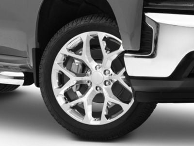 Strada OE Replica Snowflake Chrome 6-Lug Wheel; 22x9; 31mm Offset (19-24 Silverado 1500)