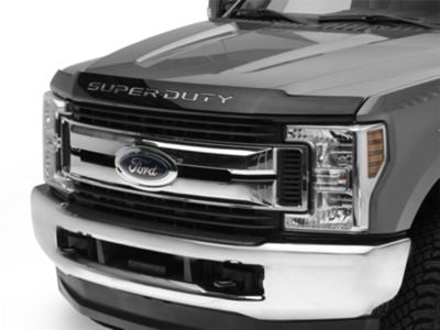 Hood Letter Inserts; Stainless Steel (17-22 F-250 Super Duty)