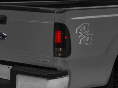 LED Tail Lights; Black Housing; Smoked Lens (11-16 F-250 Super Duty)