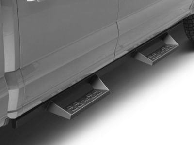 4-Inch Drop Sniper Running Boards; Textured Black (15-24 F-150 SuperCrew)