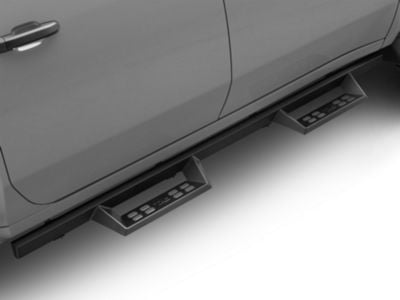 4-Inch Drop Sniper Running Boards; Textured Black (20-24 Silverado 2500 HD Crew Cab)