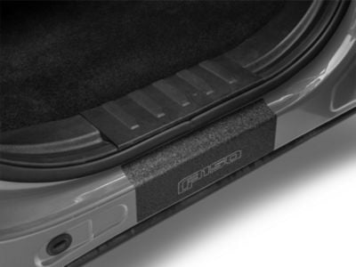 Rear Door Sill Protection with F-150 Logo; TUF-LINER Black; Black and Gray (15-23 F-150 SuperCrew)