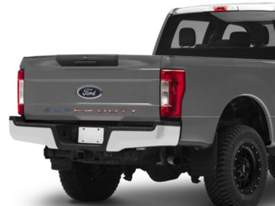 Tailgate Insert Letters; American Flag Edition (17-19 F-350 Super Duty)