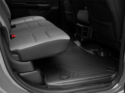 Weathertech DigitalFit Rear Floor Liner; Black (19-24 RAM 1500 Crew Cab w/o Rear Underseat Storage)