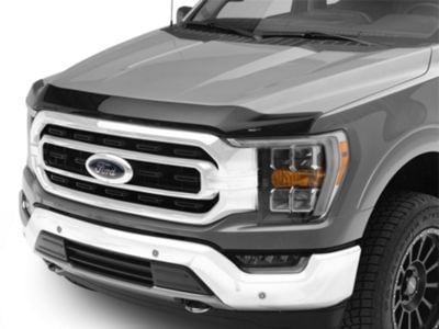 Weathertech Low Profile Hood Protector; Dark Smoke (21-24 F-150, Excluding Raptor & Tremor)