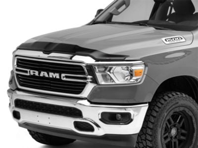 Weathertech Low Profile Hood Protector; Dark Smoke (19-24 RAM 1500 w/o Sport Performance Hood, Excluding TRX, Rebel)