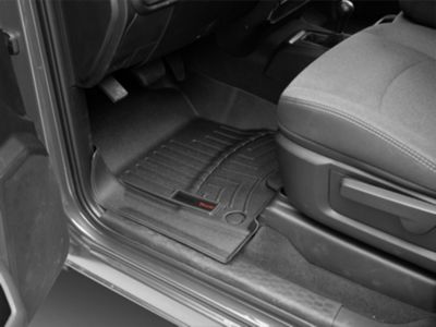 Weathertech DigitalFit Front and Rear Floor Liners; Black (19-24 RAM 2500 Crew Cab w/ Front Bucket Seats)