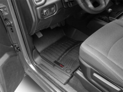 Weathertech DigitalFit Front Floor Liners; Black (19-24 RAM 2500 Crew Cab, Mega Cab)