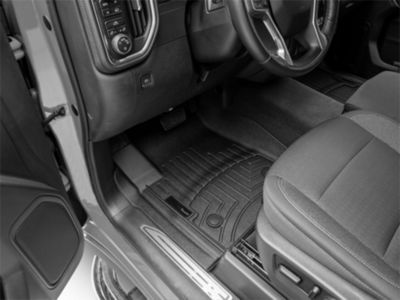 Weathertech DigitalFit Front Floor Liners; Black (19-24 Silverado 1500 Double Cab, Crew Cab)
