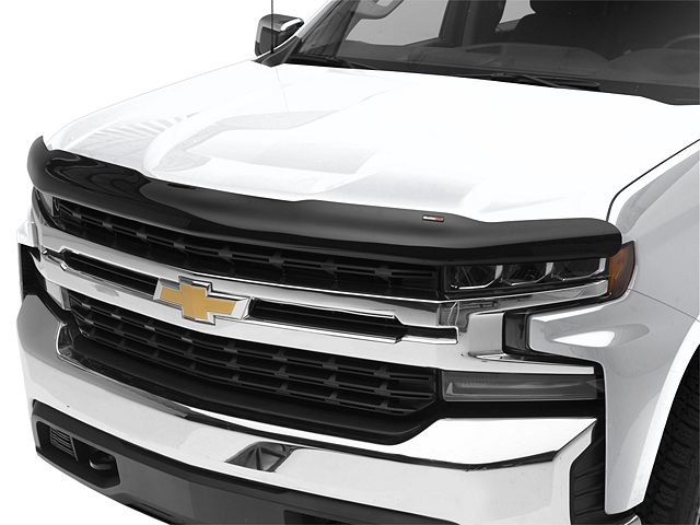 Weathertech Stone Deflector Weathertech Silverado 1500 Stone and Bug Deflector; Dark Smoke 50281 ...