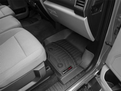 Weathertech DigitalFit Front Floor Liners; Black (17-24 F-250 Super Duty SuperCab, SuperCrew)
