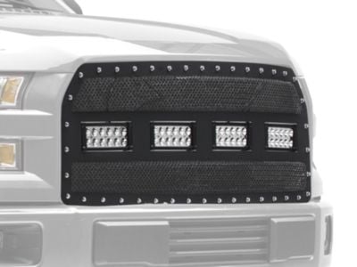 RedRock F-150 Wire Mesh Upper Grille Insert with Frame, Rivets and 
