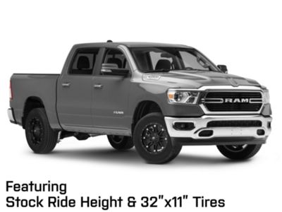 XD Monster II Matte Black 5-Lug Wheel; 17x9; -12mm Offset (09-18 RAM 1500)